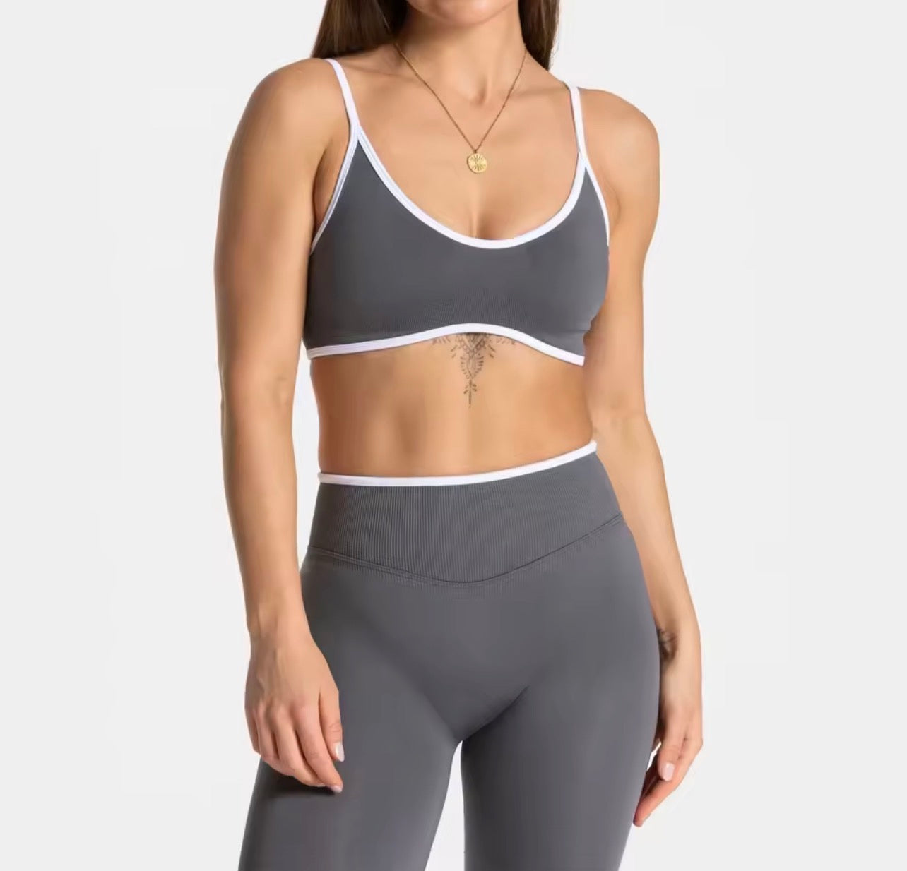 Women’s Backless Sports Bra – Breathable Summer Yoga Fitness Top with Chest Support Activewear