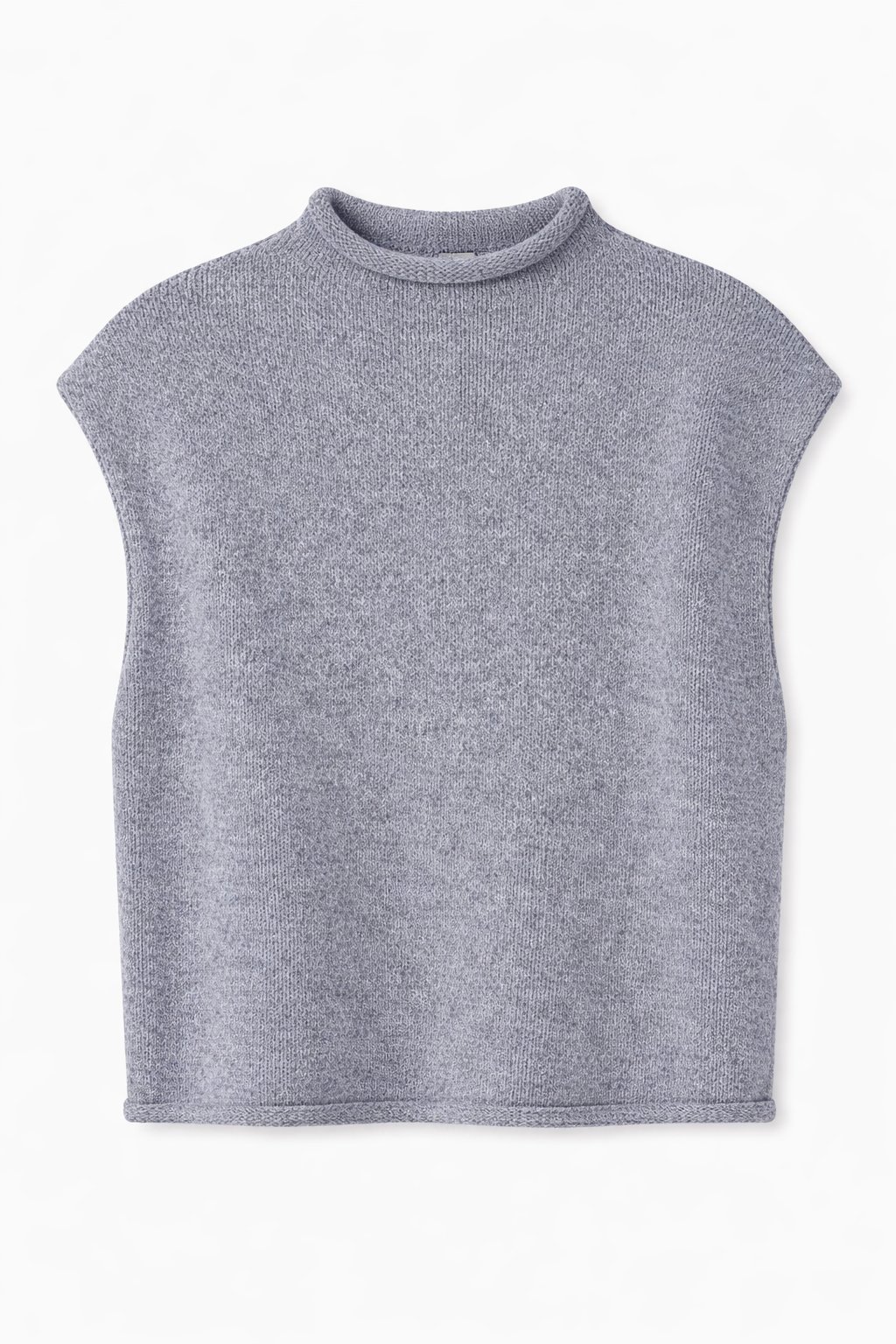 Women’s Sleeveless Turtleneck Floral Knit Vest – Versatile Fall & Winter Layering Top