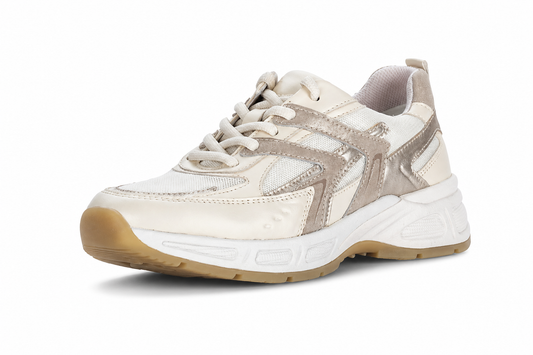 Gabor Panna Puder Chunky Sneakers Breathable Mesh Cushion Support Effortless Elegant Look Spring Summer Women - UltraChic