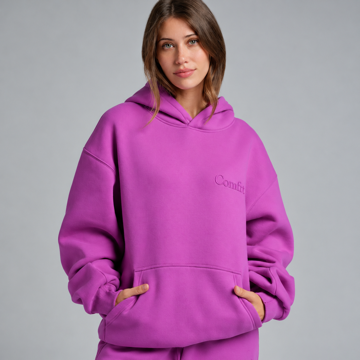 Comfrt Minimalist Hoodie – Mega Oversized Heavyweight Fleece Hoodie