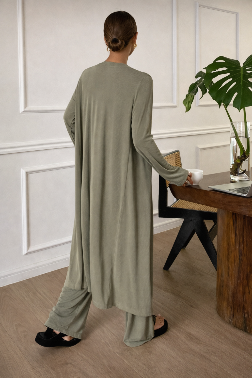 Women’s 3-Piece Cozy Lounge Set – Minimalist Fall/Winter Homewear - UltraChic