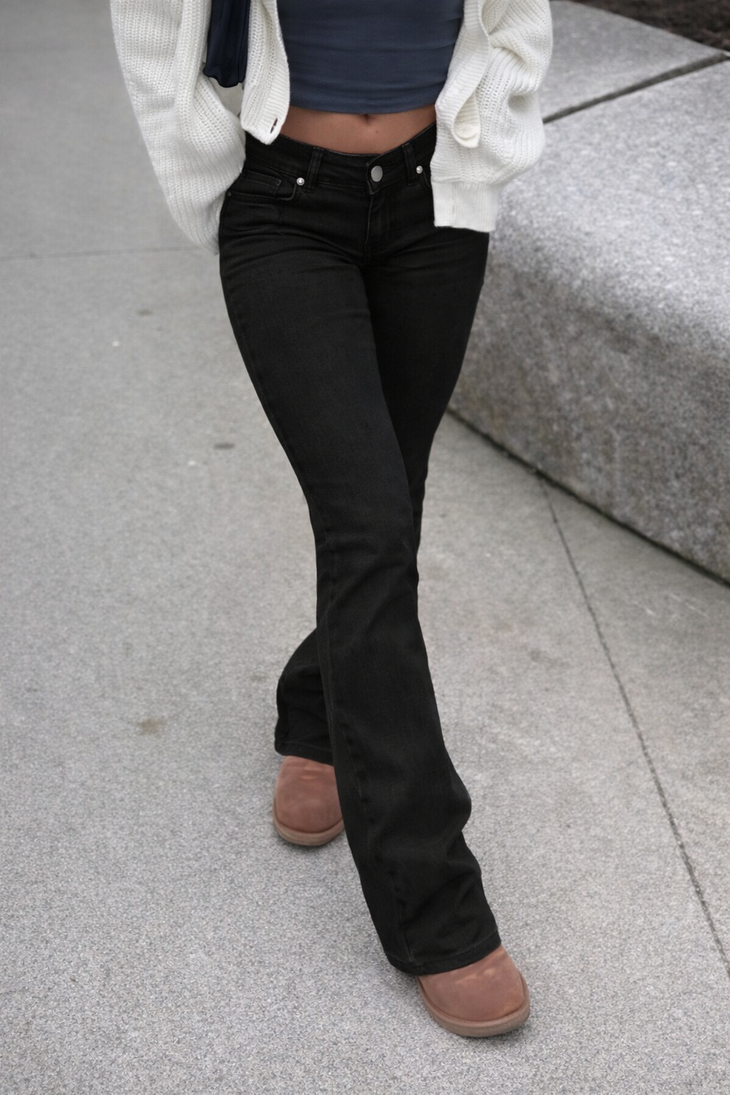 Low Rise Y2K Flare Jeans – Cotton Retro Street Style - UltraChic