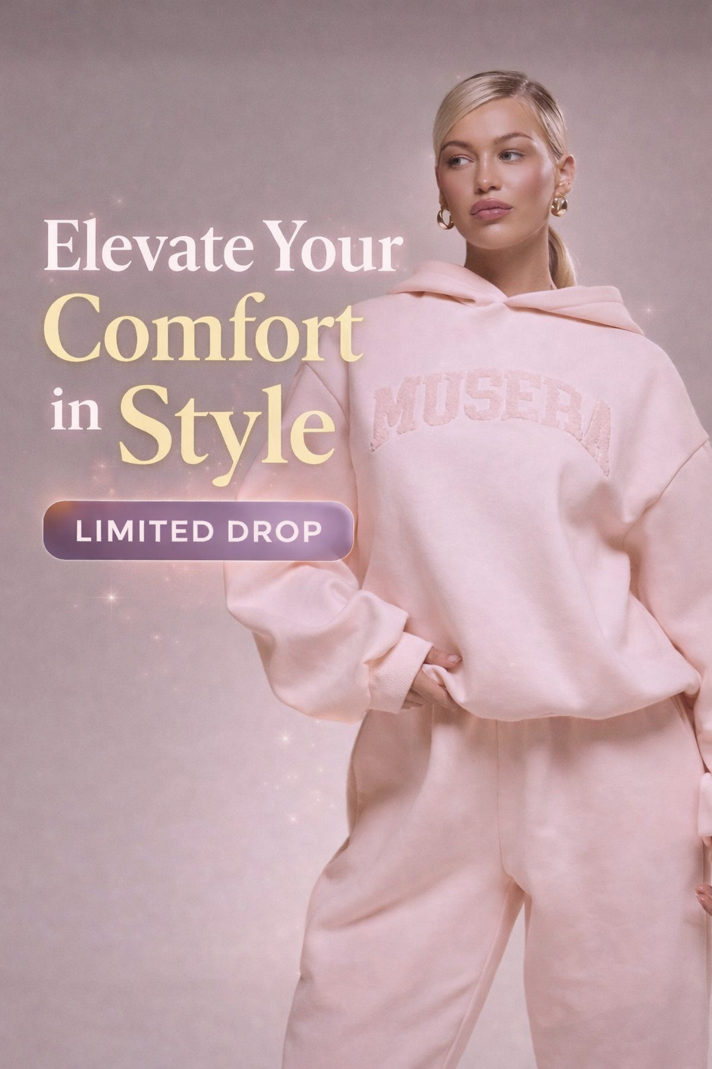 Women’s Oversized Applique Hoodie – Cozy Cute Casual Winter Sweatshirt for Women - UltraChic