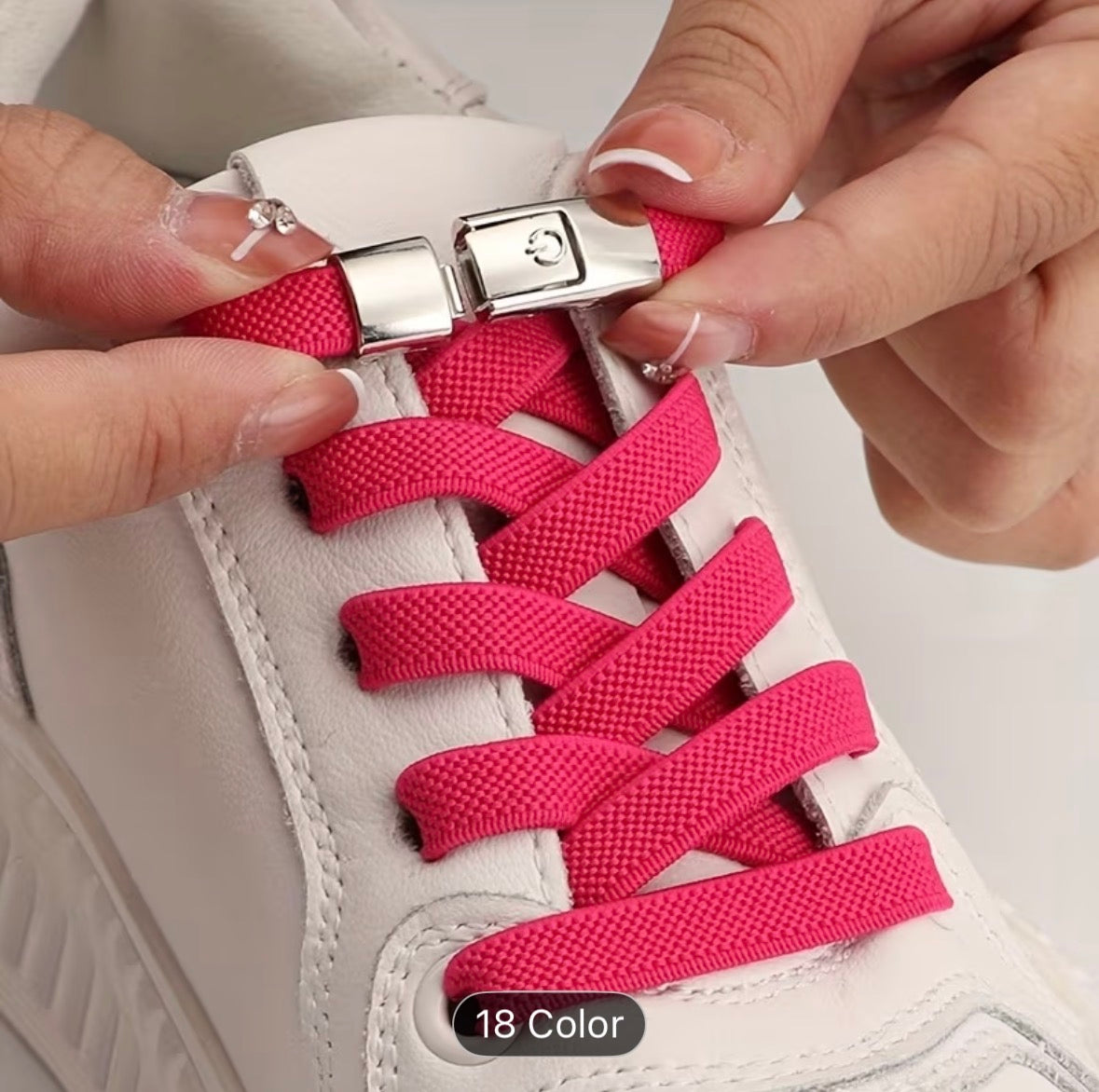 No-Tie Elastic Shoelaces with Buckles – Quick Lock Laces for Sneakers, Sports & Kids Shoes - UltraChic