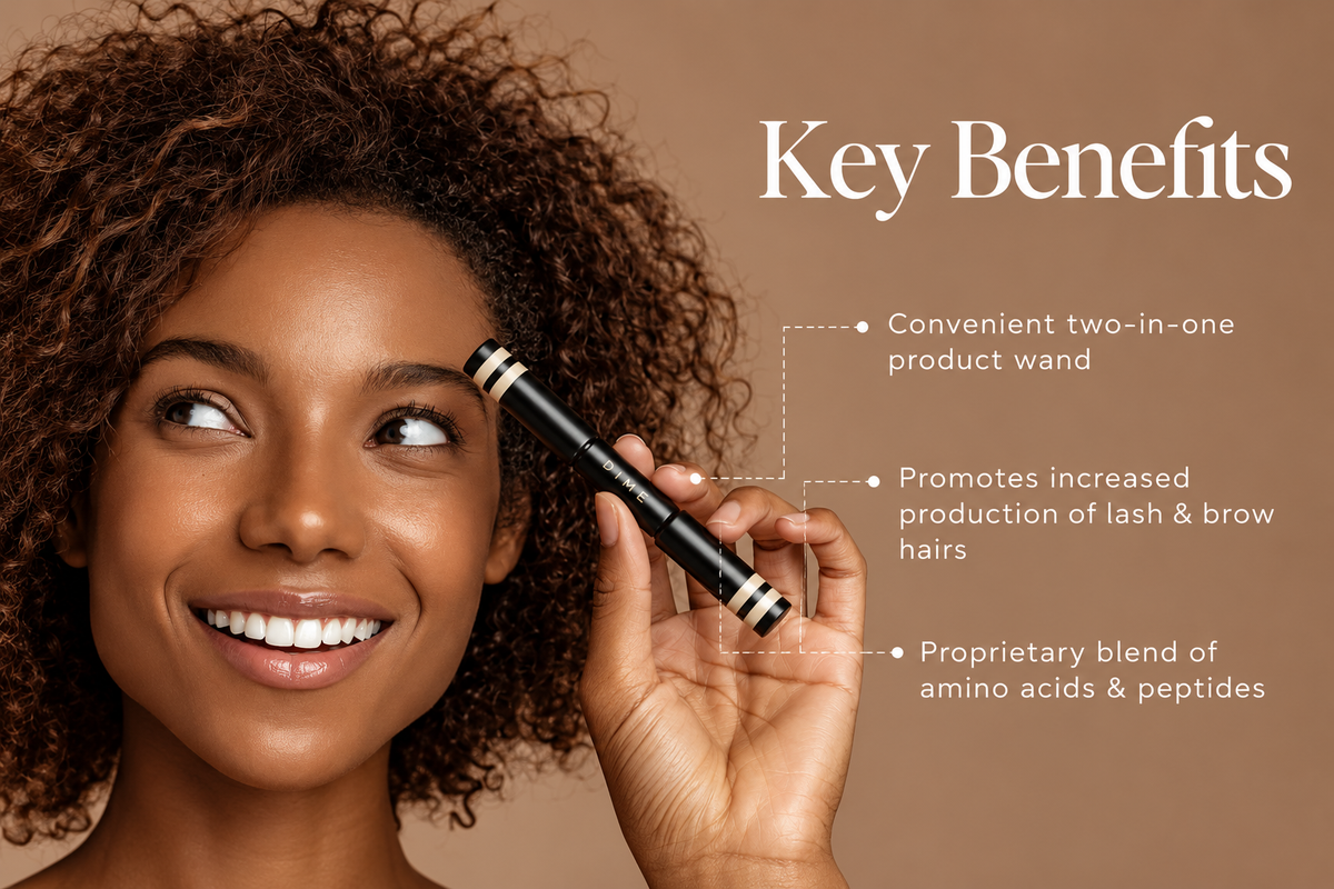 DIME Beauty Boost Duo – Eyelash Growth Serum & Eyebrow Enhancing Gel