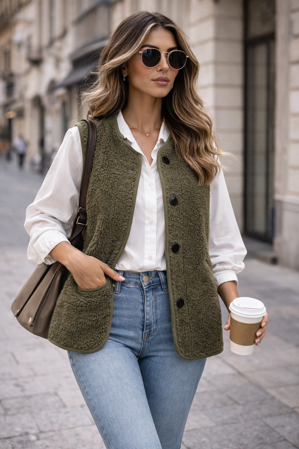 Women’s Faux Fur Sleeveless Vest with Pockets – Autumn & Winter Casual Layering - UltraChic