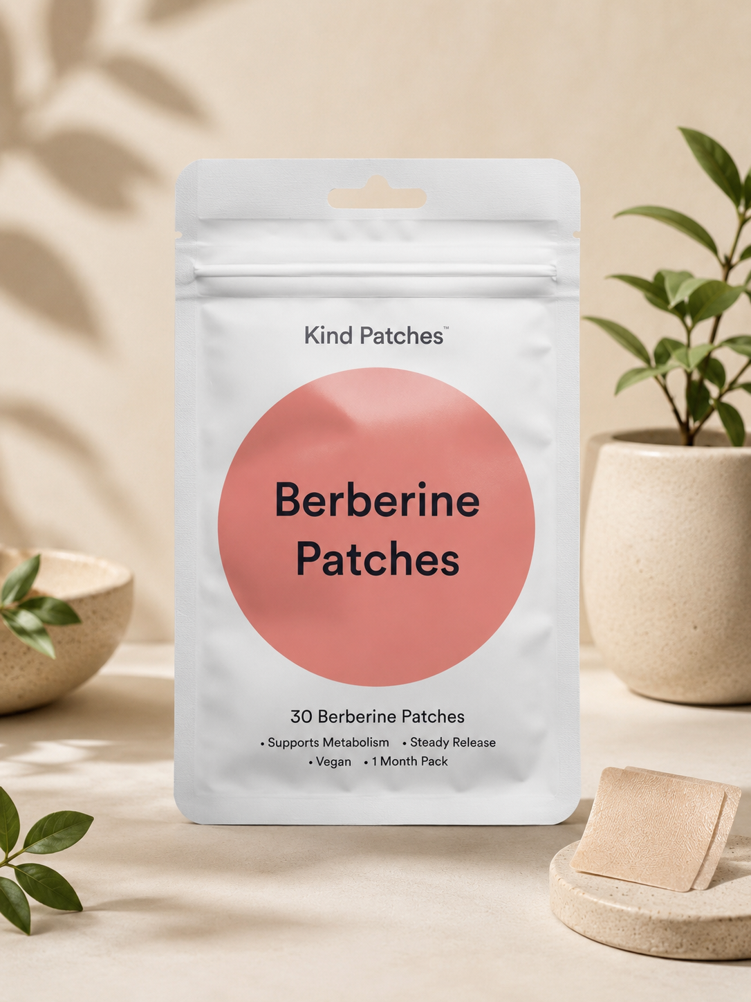 Berberine GLP-1 Wellness Patches – 30 Daily Metabolism Support Patches for Appetite Control & Healthy Lifestyle