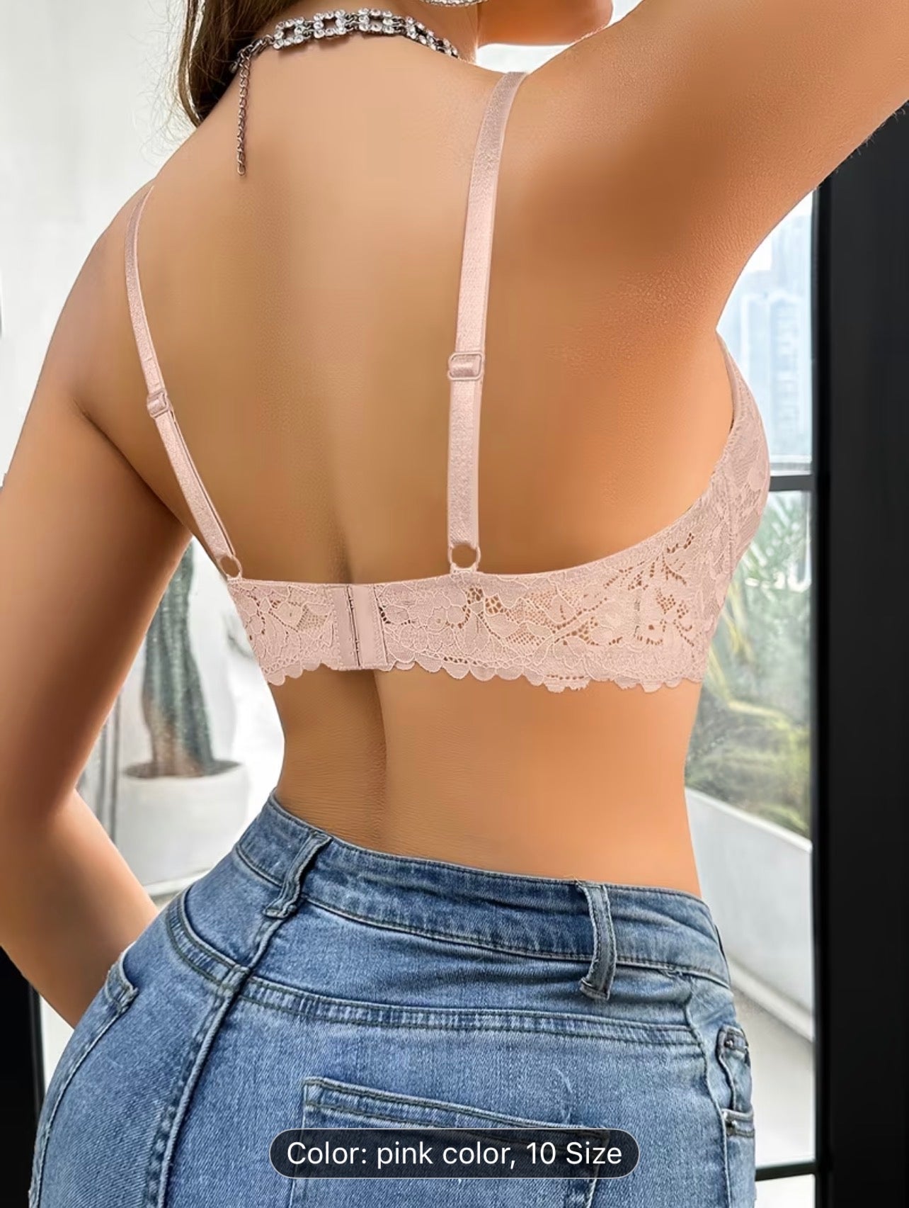 Women’s Lace Patchwork Underwire Bra – Elegant Supportive Lingerie - UltraChic