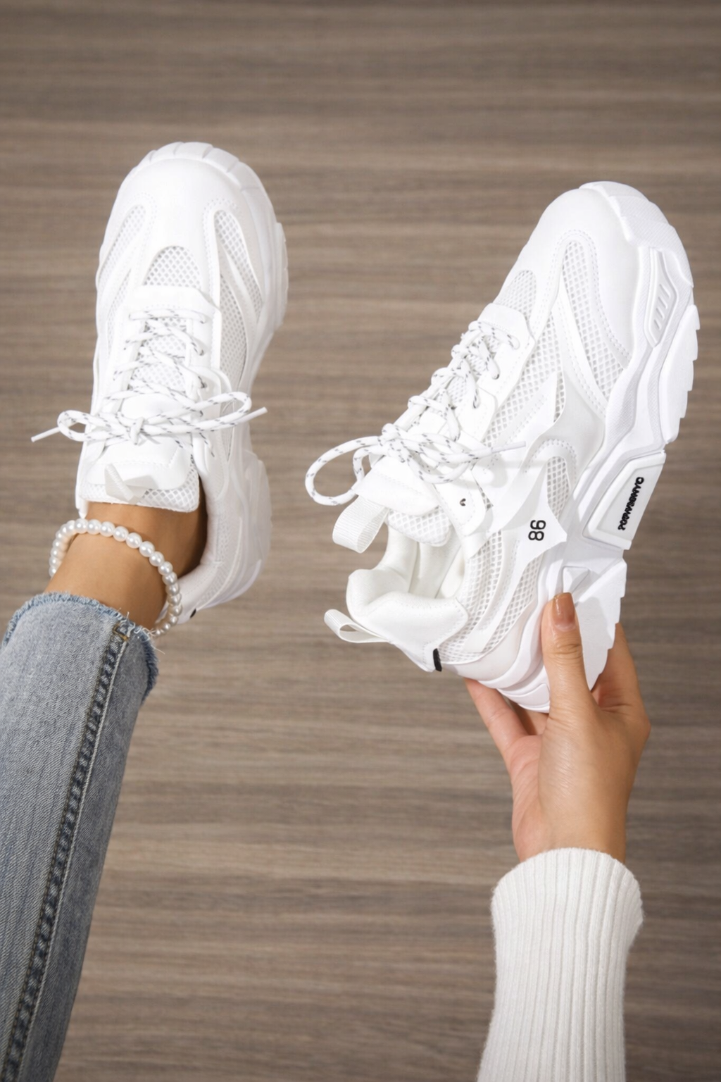 Women’s Thick Sole Platform Sports Shoes – Lightweight Outdoor Sneakers for Spring & Autumn