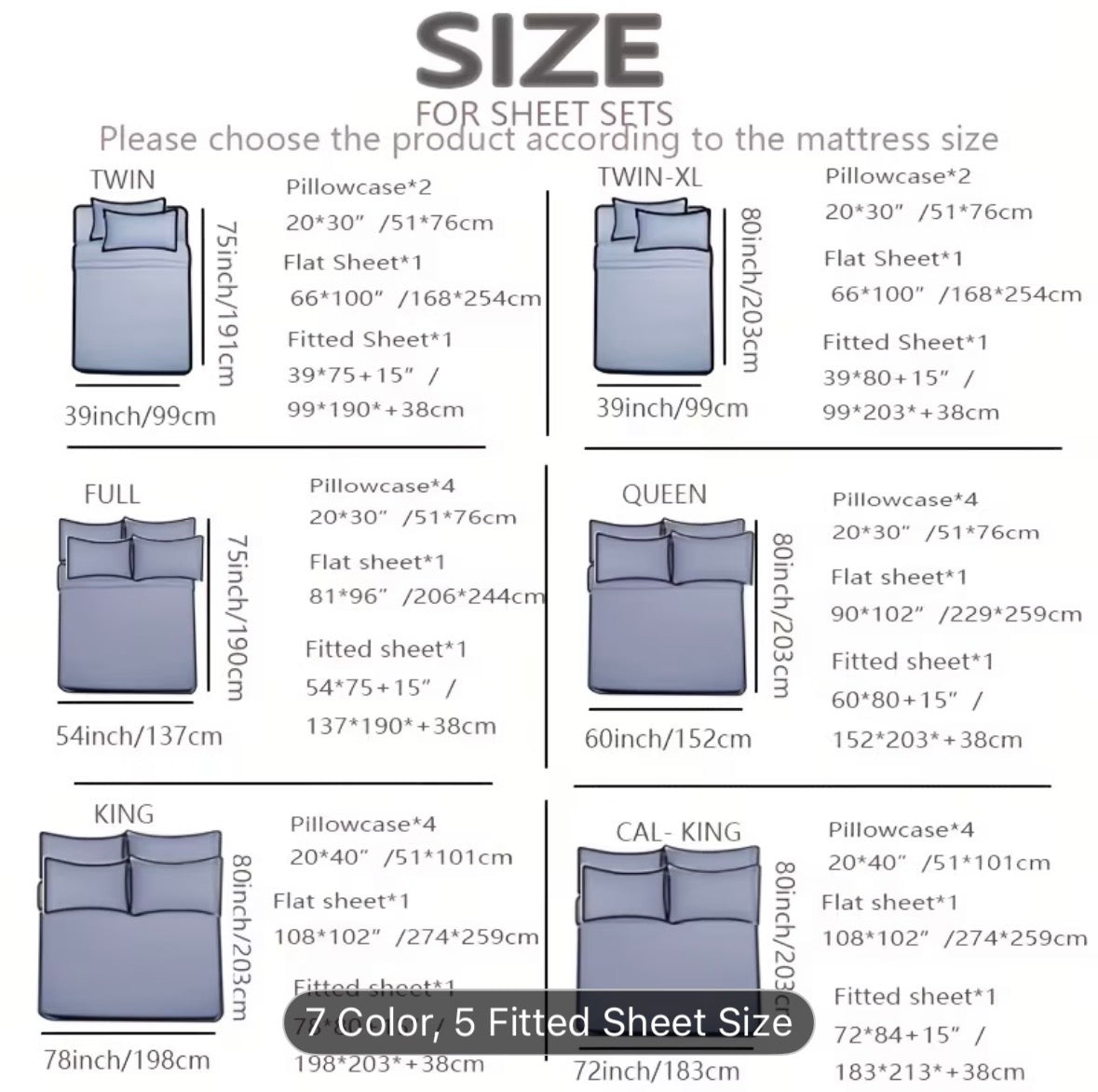 Queen Size 4-Piece Sheet Set – Breathable Cooling Bed Sheets, Hotel Quality Ultra-Soft Wrinkle-Free Bedding