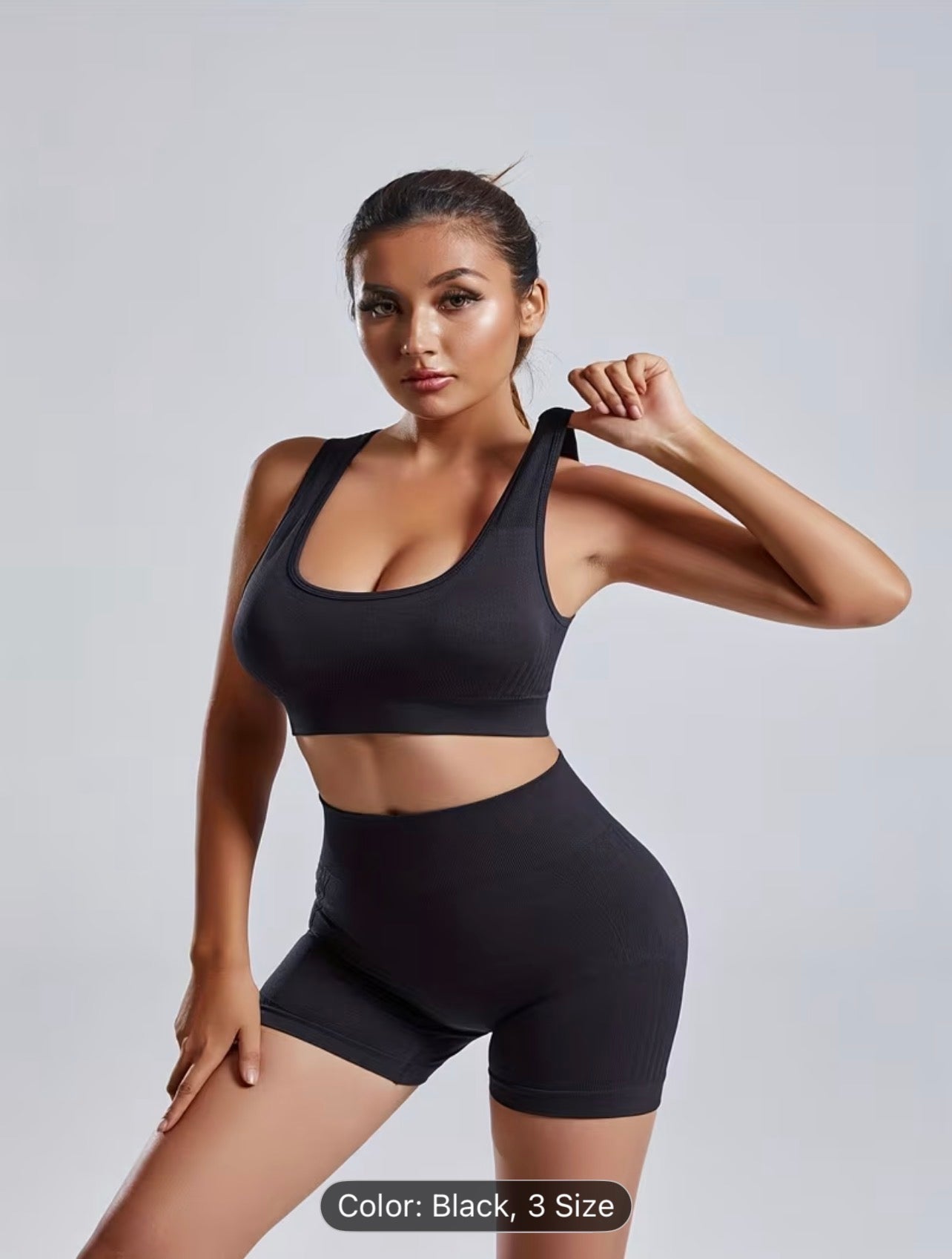 Seamless Yoga Set – High Stretch Backless Gym Wear Autumn Activewear for Women