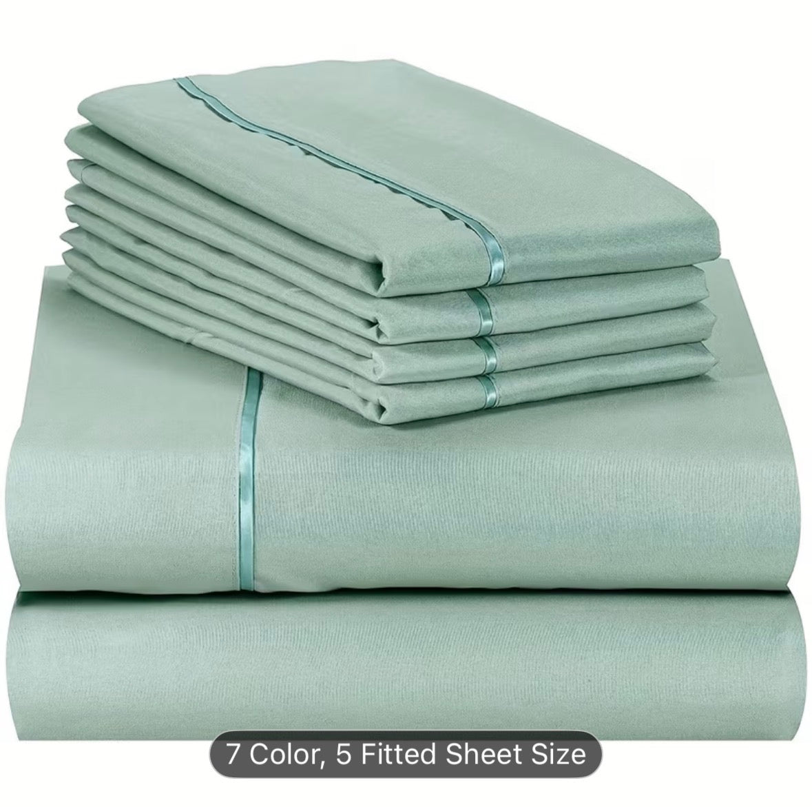 Queen Size 4-Piece Sheet Set – Breathable Cooling Bed Sheets, Hotel Quality Ultra-Soft Wrinkle-Free Bedding