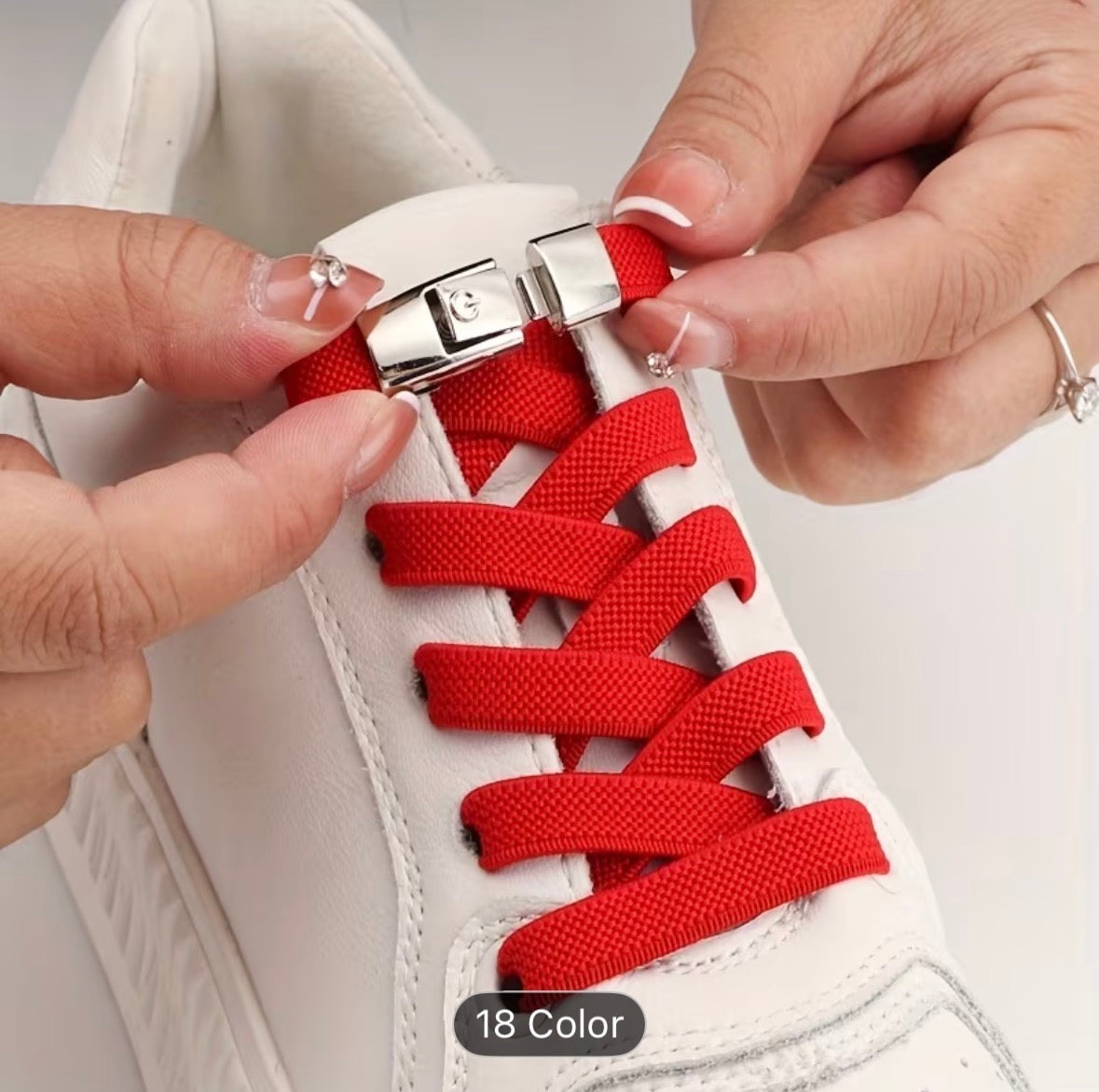 No-Tie Elastic Shoelaces with Buckles – Quick Lock Laces for Sneakers, Sports & Kids Shoes - UltraChic