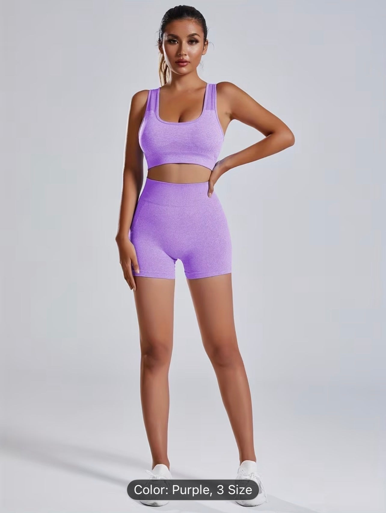 Seamless Yoga Set – High Stretch Backless Gym Wear Autumn Activewear for Women