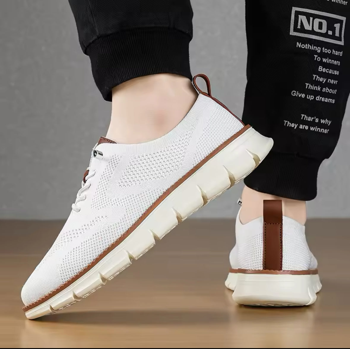 Men’s Casual Sports Shoes – Anti-Slip, Wear-Resistant, Breathable with Cushioning & Trendy Color Blocking Design for All-Day Comfort