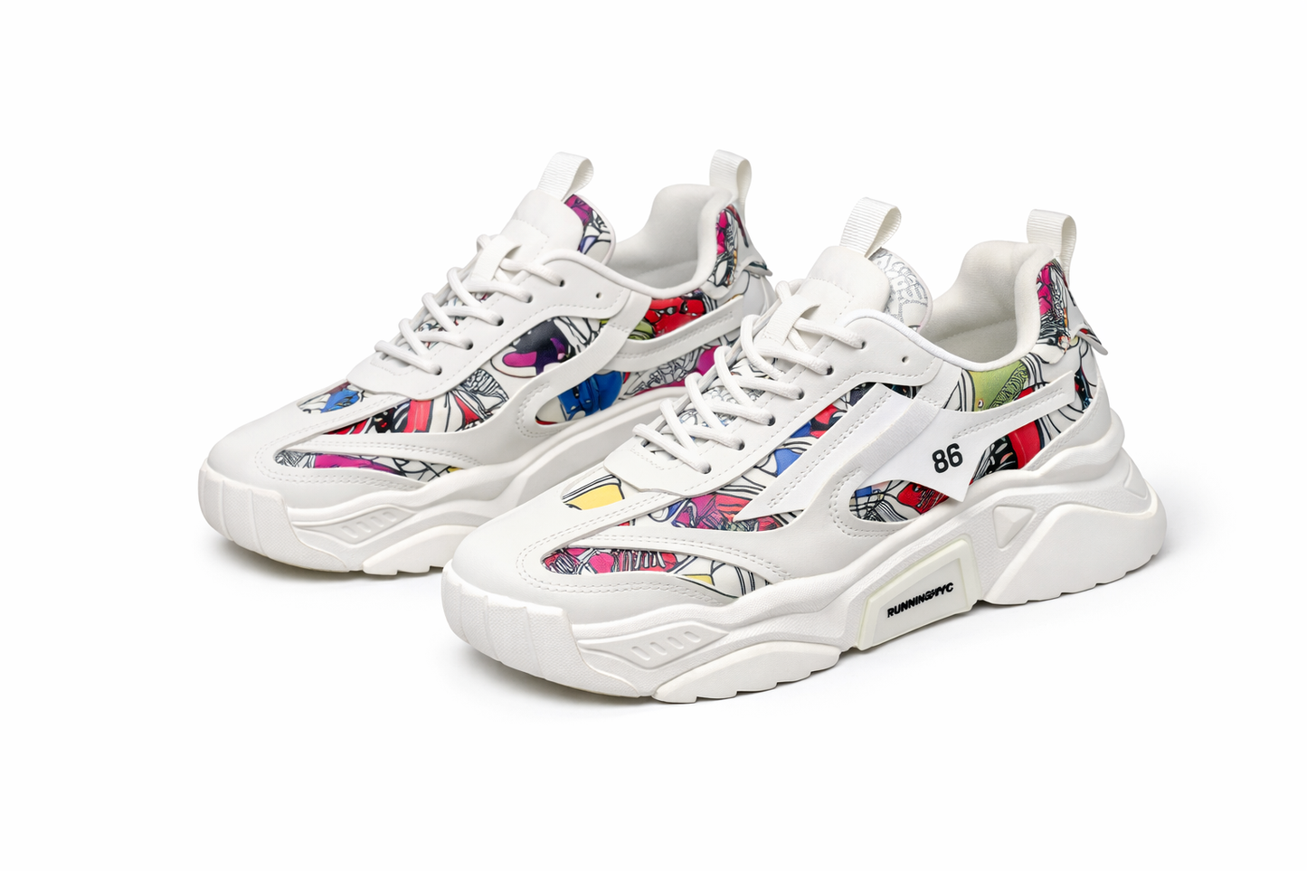 Women’s Thick Sole Platform Sports Shoes – Lightweight Outdoor Sneakers for Spring & Autumn