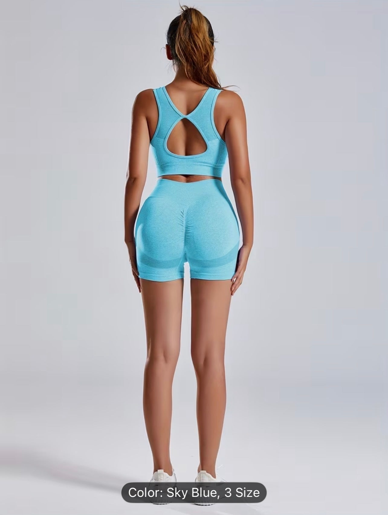 Seamless Yoga Set – High Stretch Backless Gym Wear Autumn Activewear for Women