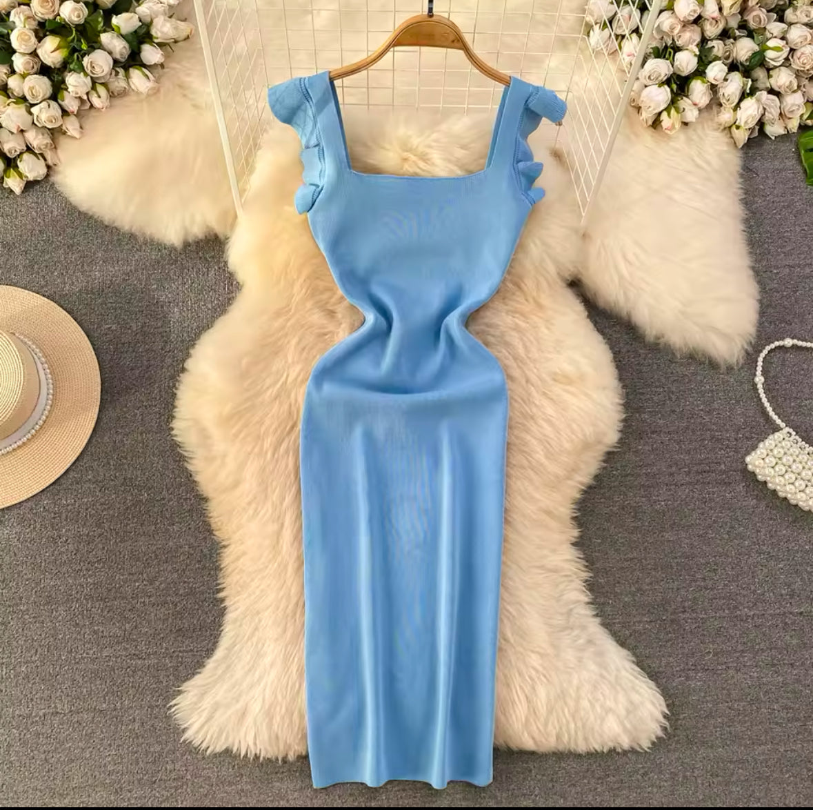 REALEFT Summer Women’s Strapless Knit Dress – Elegant Bodycon Sheath Wrap Sexy Red Dress 2025