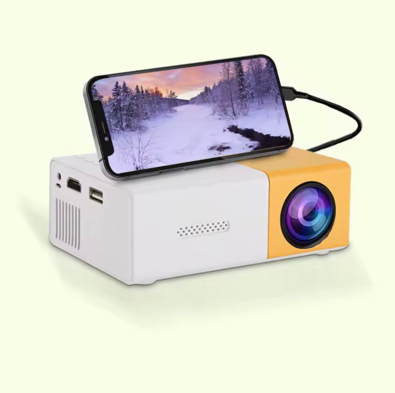 Mini Portable Projector Full HD 1080P – Smart Home Cinema Wall Projection for Bedroom & Travel Entertainment - UltraChic