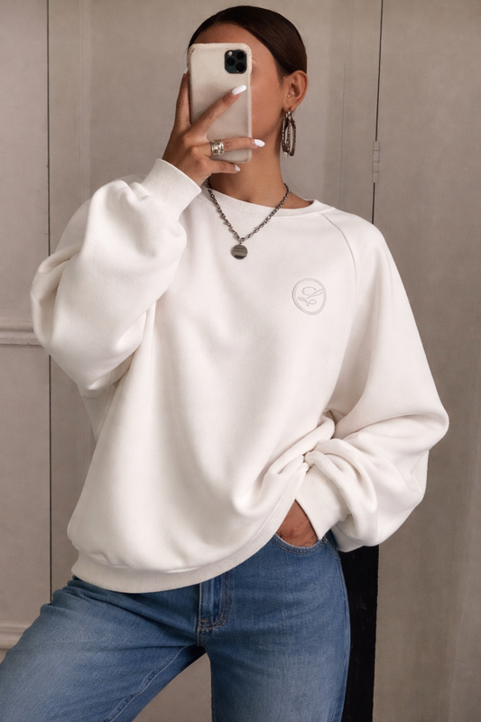 Women’s Graphic Embroidery Sweatshirt – Loose Fit Fall Casual Top