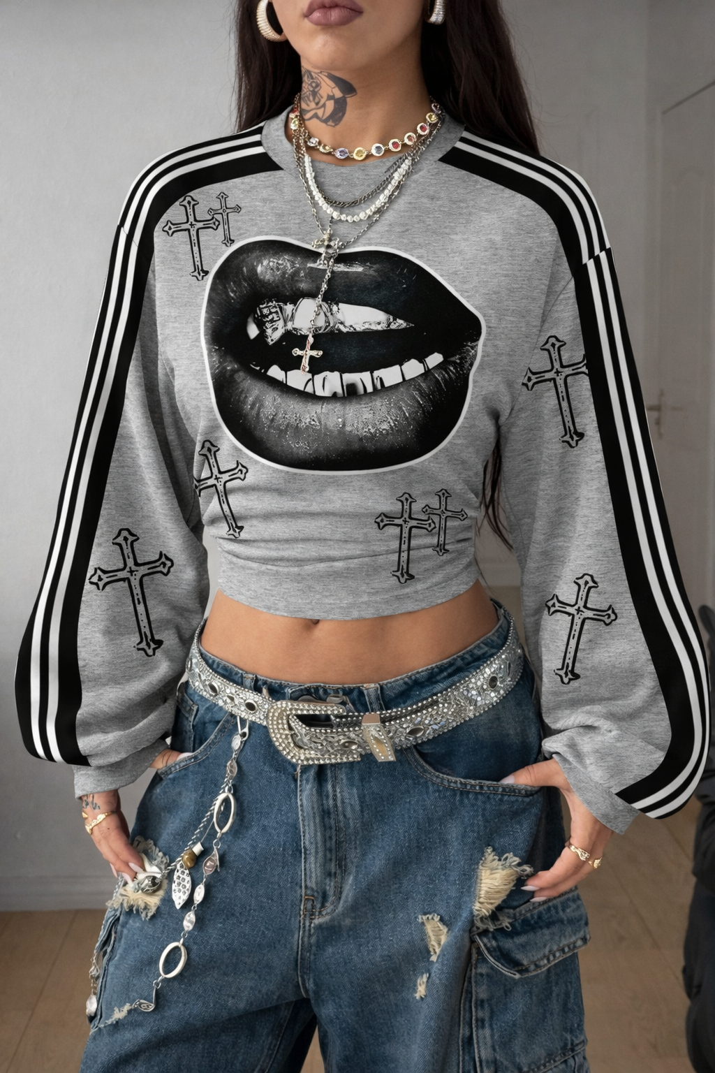 Women’s Asymmetrical Neck Pleated Sweatshirt – Cozy Fall Winter Casual Top