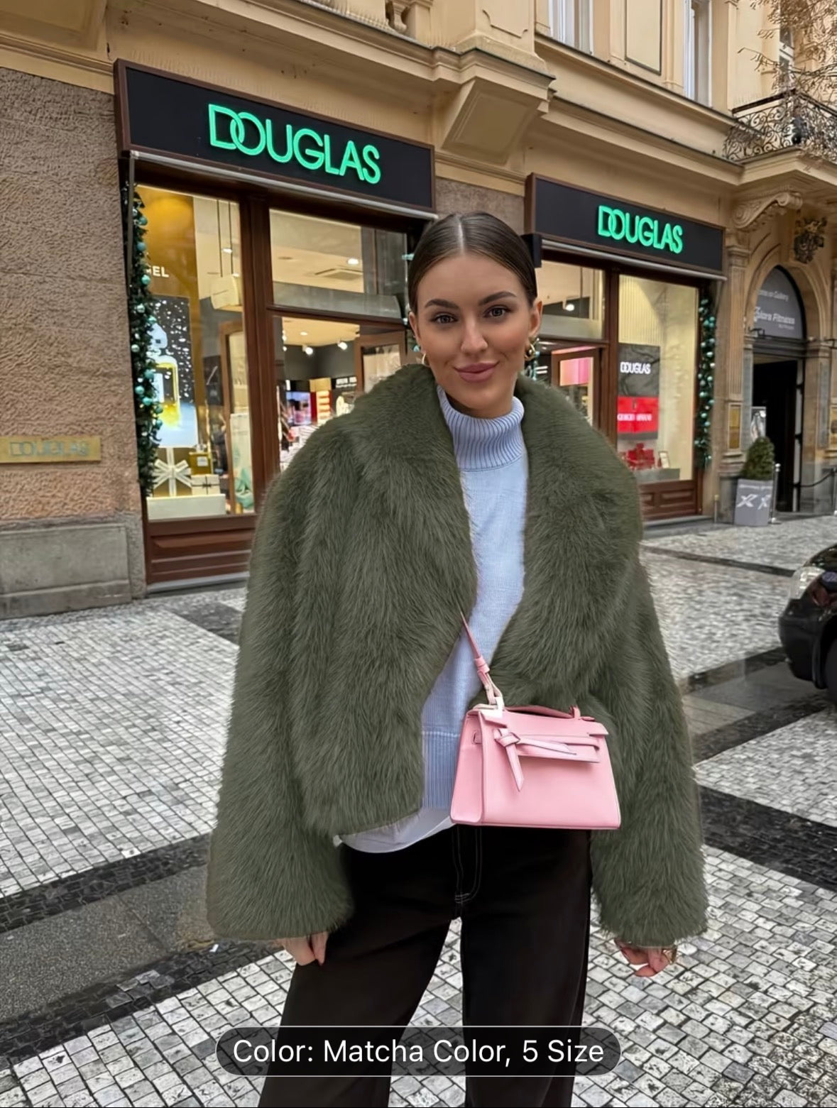 Women’s Faux Fur Winter Short Coat – Warm Plush Fashion Jacket for Cold Weather - UltraChic