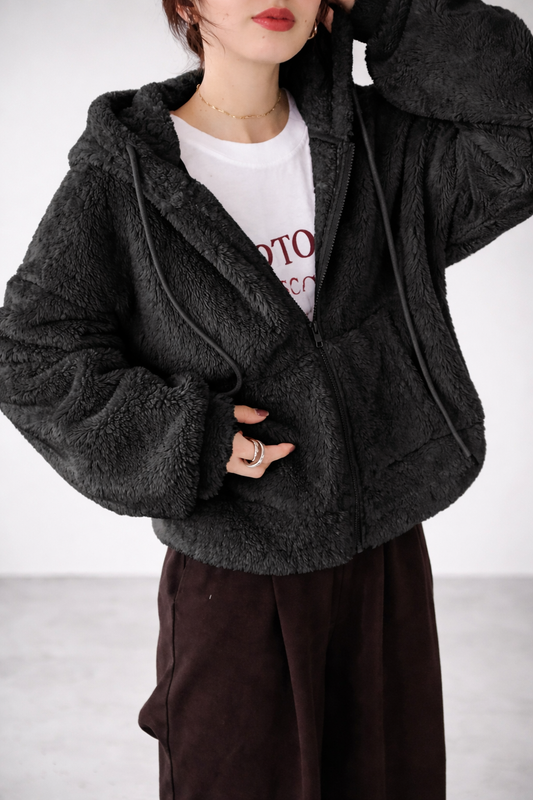 Women’s Sherpa Fleece Hooded Sweatshirt – Soft Loose Fit Autumn Winter Cozy Casual Hoodie - UltraChic