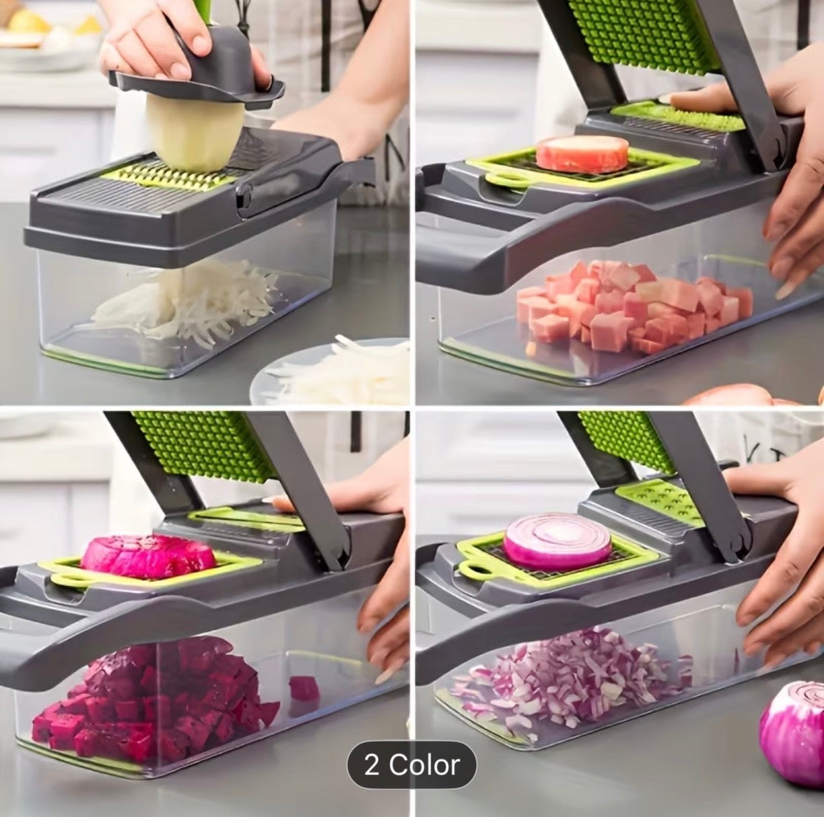 10-in-1 Multifunction Vegetable Chopper – Fast, Easy & Mess-Free Food Prep for Every Home