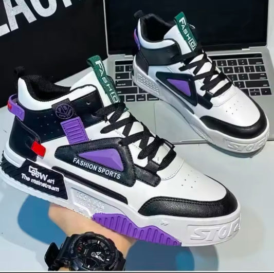 2025 New Men’s Sneakers | Fashionable High Top Casual Shoes | Breathable, Lightweight Lace-Up Platform Shoes for Maximum Comfort