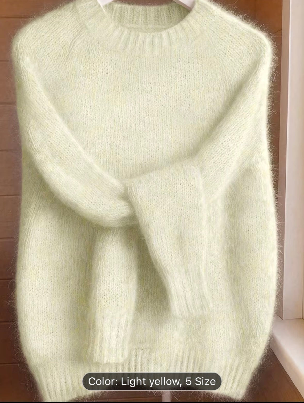 Sweater Made from a Soft Mohair Blend for Women - Features a French-Inspired Raglan Sleeve And Drop Shoulder Design, Perfect for The Fall And Winter Seasons, Ideal As a Christmas Or Birthday Gift - UltraChic