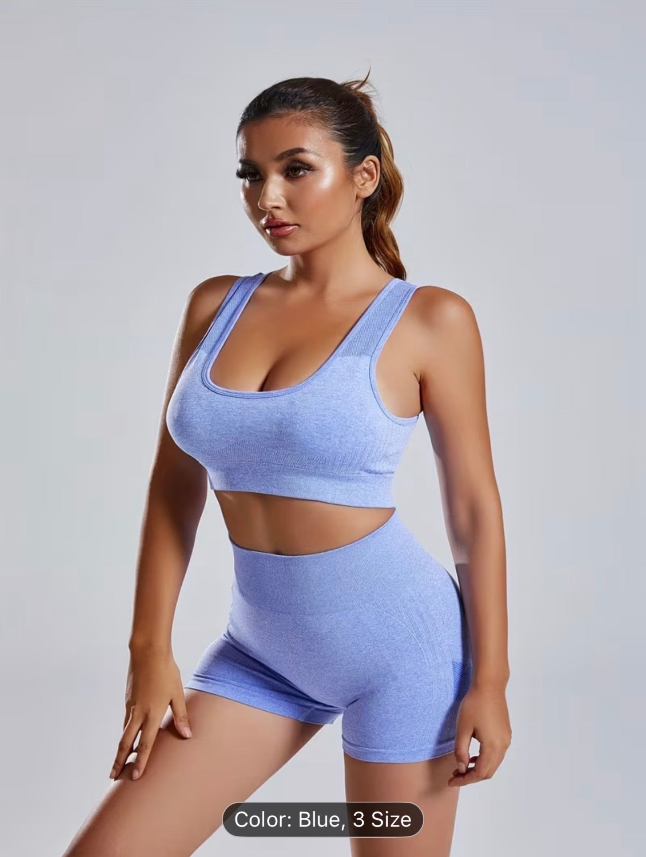 Seamless Yoga Set – High Stretch Backless Gym Wear Autumn Activewear for Women