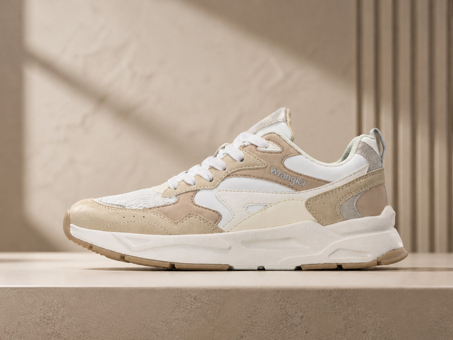 Chunky Beige Pink Sneakers Soft Feminine Aesthetic Effortless Stylish Look All Season Women - UltraChic