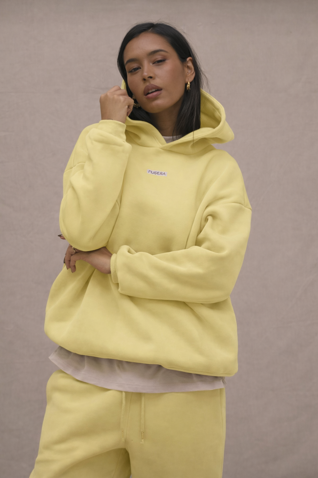 Oversized Logo Hoodie – Embroidered Cozy Autumn Winter Streetwear
