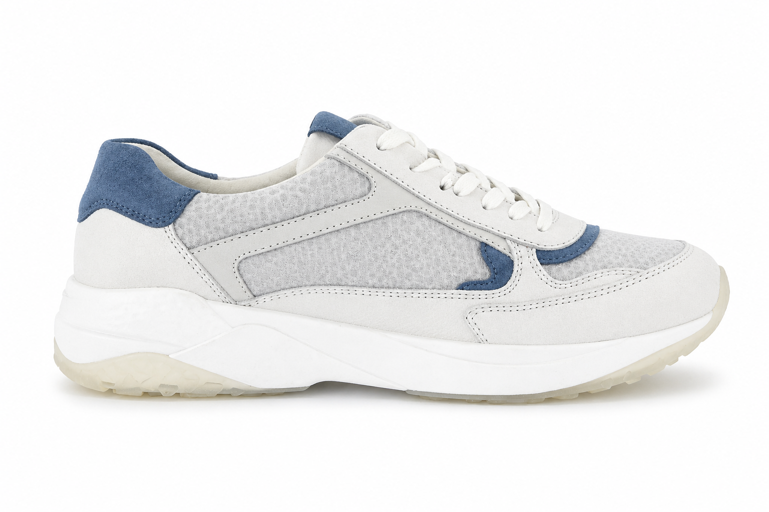 Paul Green Maincalf Sportnet Milk Alu Sneakers Breathable Lightweight Cushion Comfort Effortless Clean Look Spring Summer Women - UltraChic
