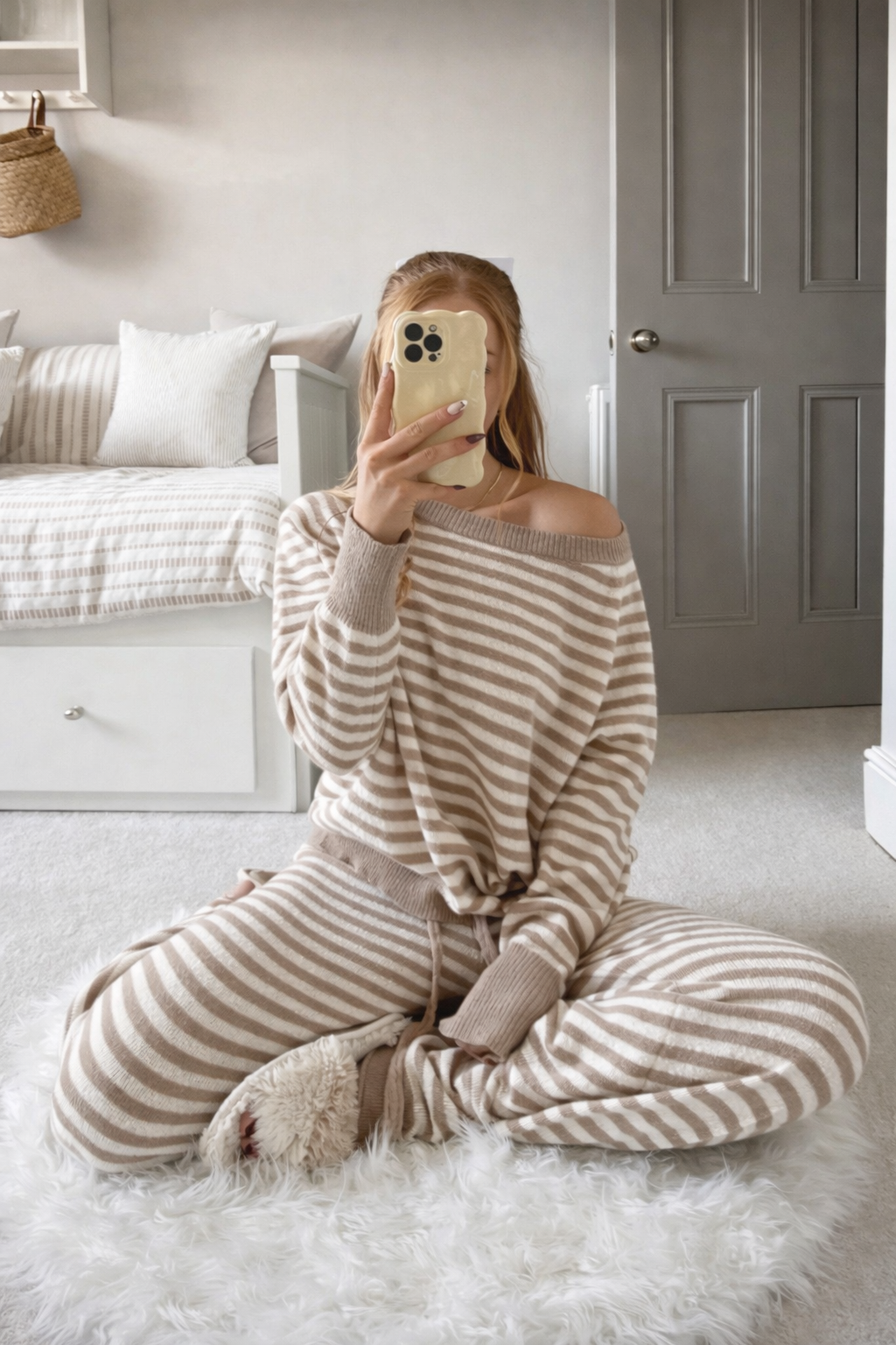 Women’s Asymmetrical Knit Set – Clean Girl Spring Casual Two-Piece Outfit - UltraChic