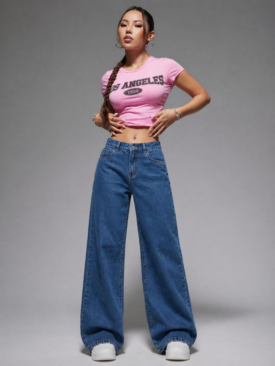 Wide Leg Jeans Relaxed Fit Effortless Chic Look All Season Women