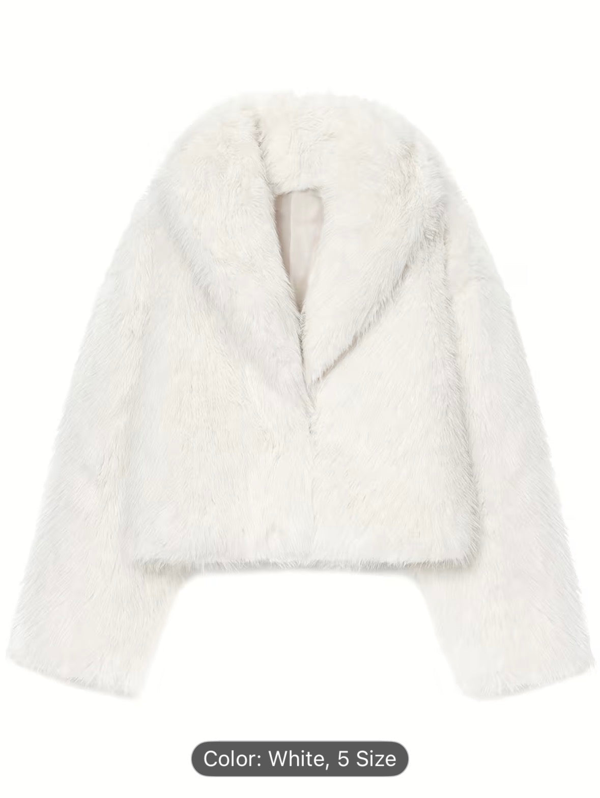 Women’s Faux Fur Winter Short Coat – Warm Plush Fashion Jacket for Cold Weather - UltraChic