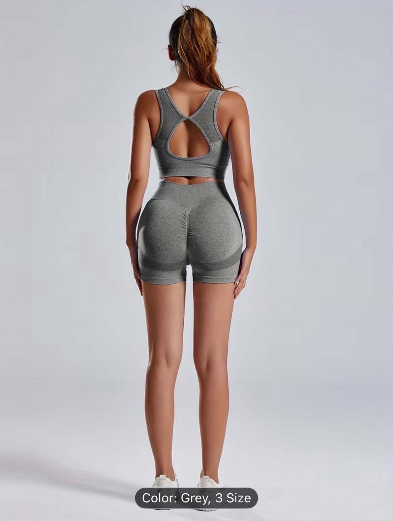 Seamless Yoga Set – High Stretch Backless Gym Wear Autumn Activewear for Women