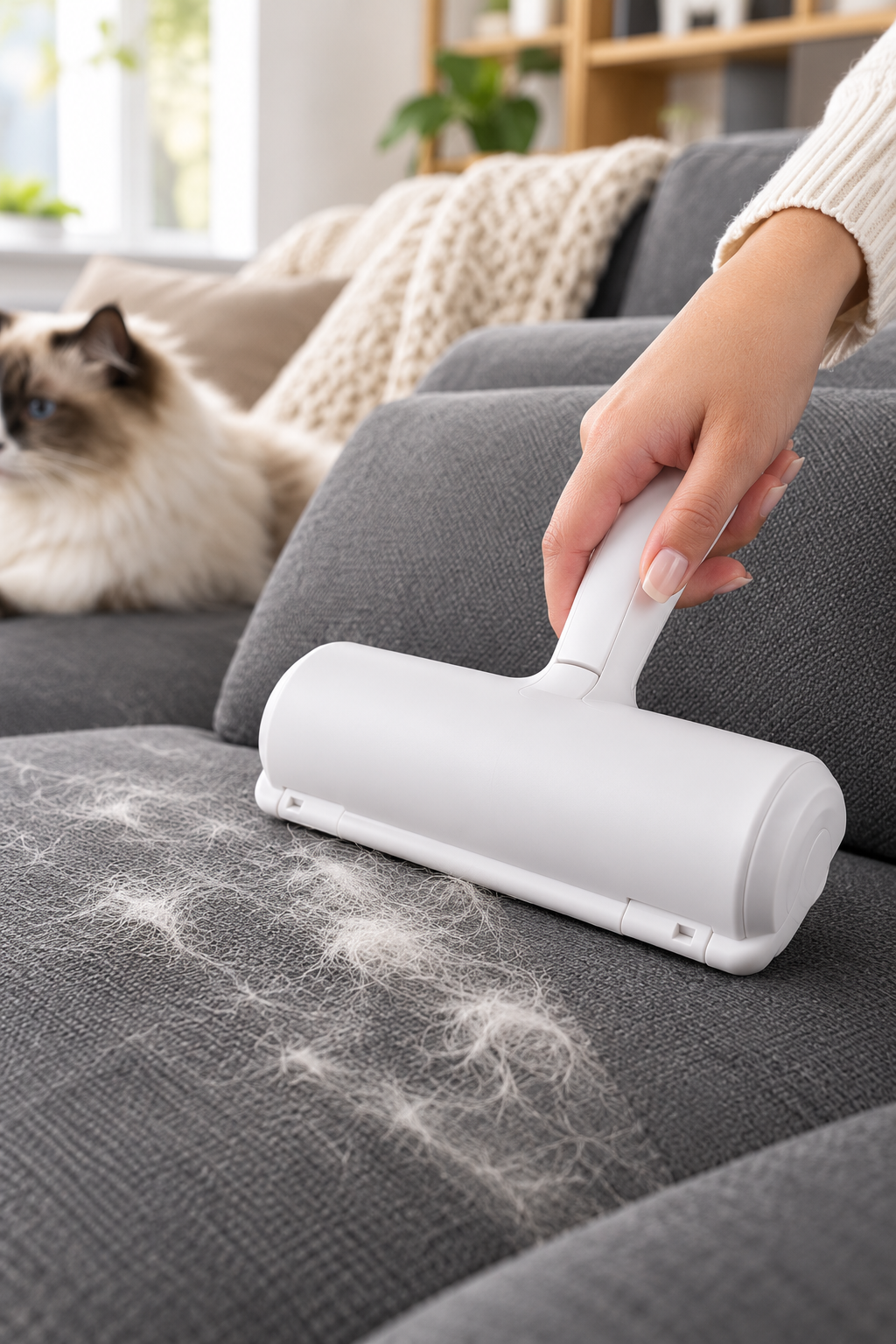 Pet Hair Remover Roller – Reusable Fur & Lint Cleaner