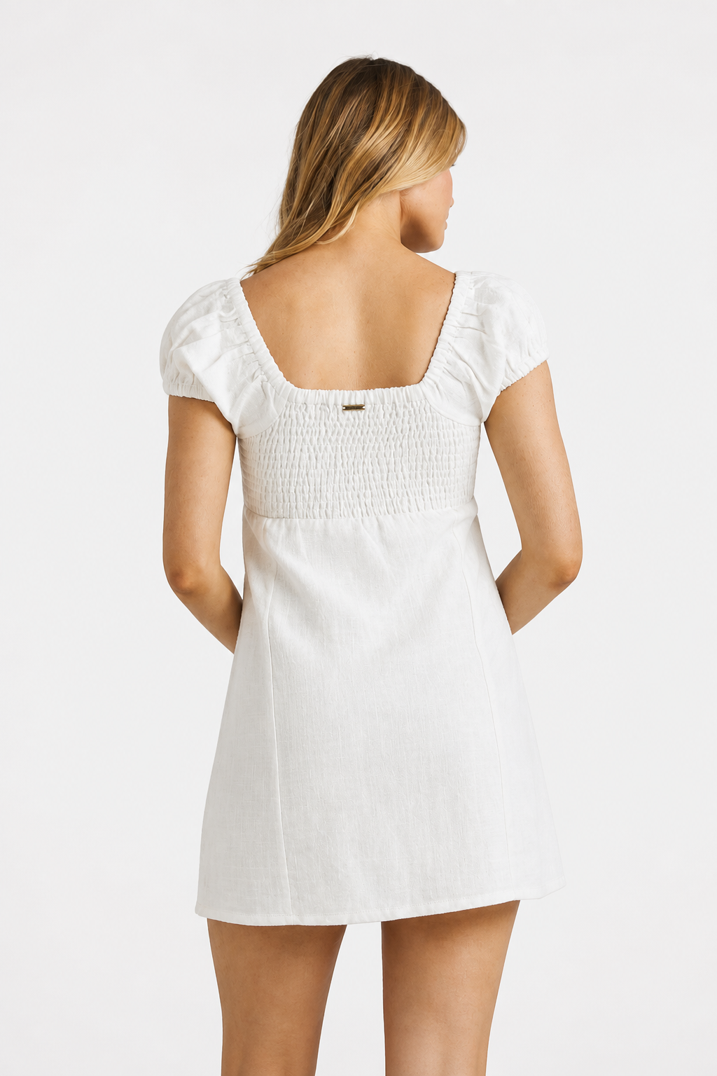 White Mini Dress – Flattering Fit & Effortless Elegance – Summer Women’s Outfit - UltraChic