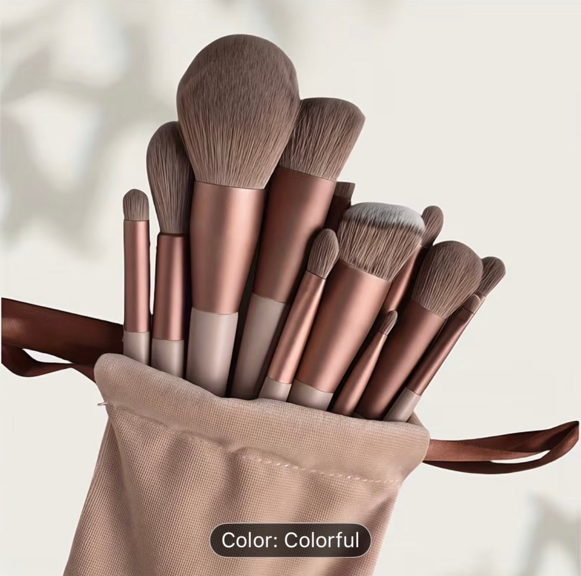 13-Piece Professional Makeup Brush Set – Soft Eye Shadow, Foundation & Blush Brushes for Flawless Makeup