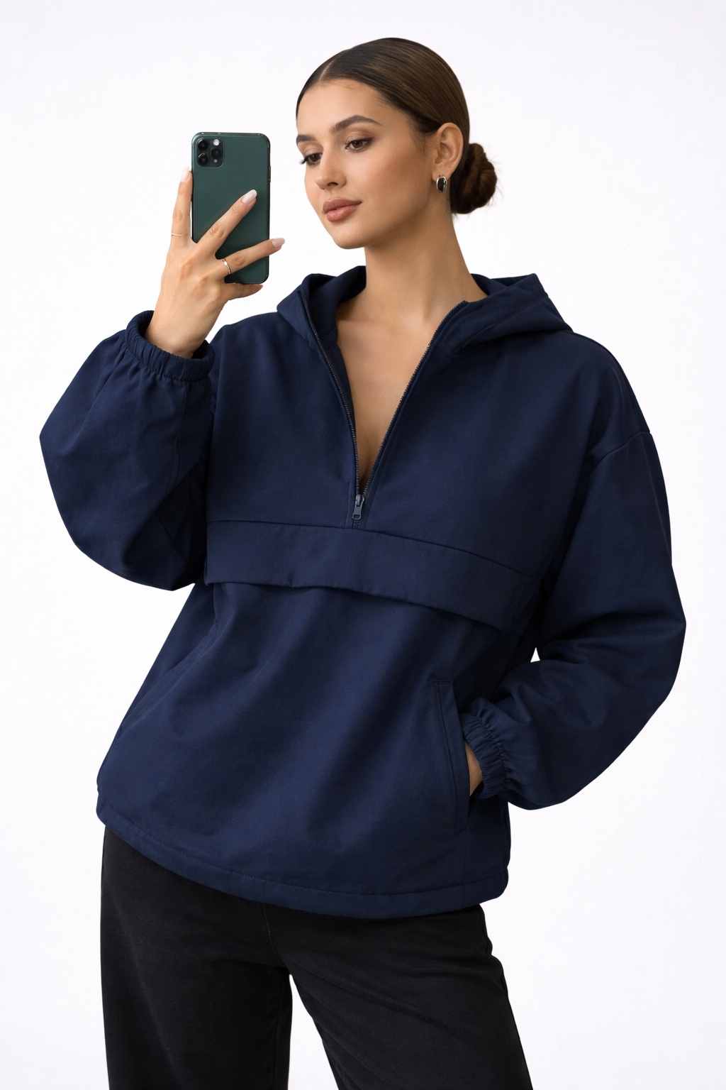 Women’s Thermal Lined Hoodie – Cozy Winter Outdoor Sweatshirt