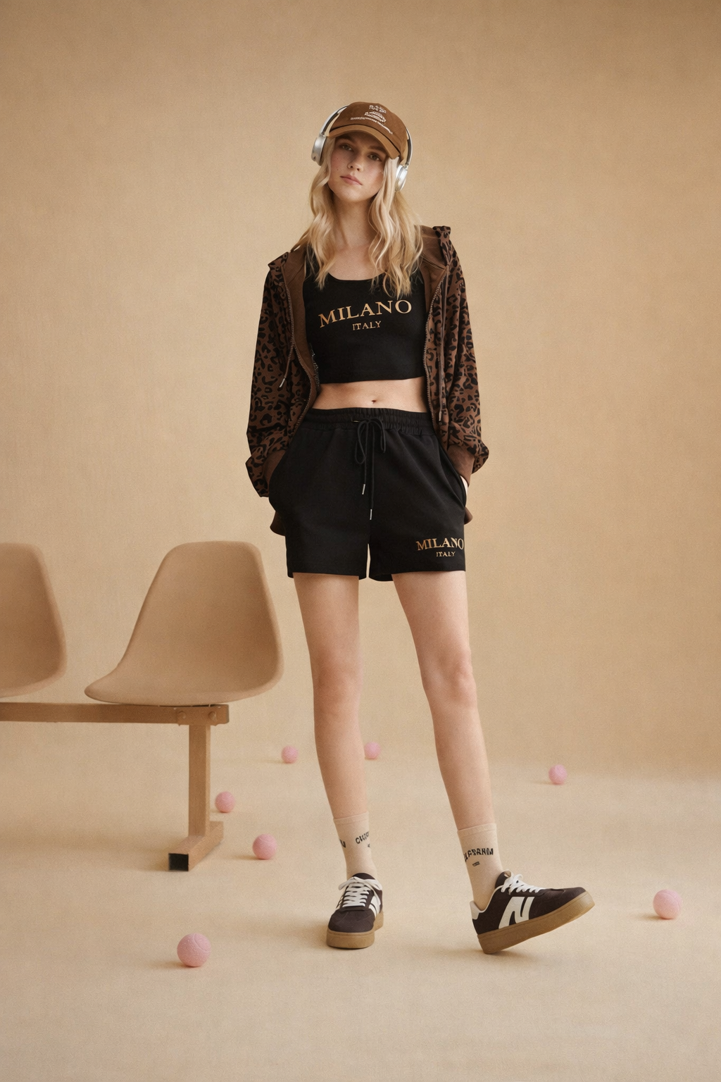 Women’s Leopard Print Chunky Sneakers – Bold Casual Spring Fashion Shoes