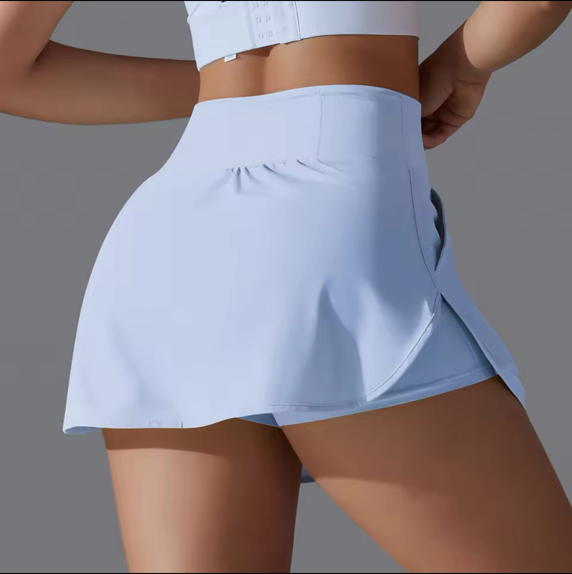 Women’s Quick Dry Gym Shorts – Double Deck Fitness Running & Workout Shorts with Pocket – Ideal for Jogging and Sports Activities