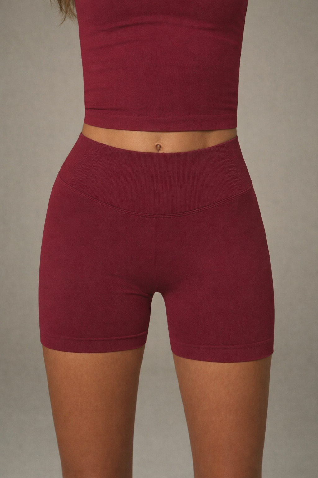Women’s 2 Piece Street Style Workout Set – Camisole Crop Top & High Waist Shorts Summer Activewear Outfit