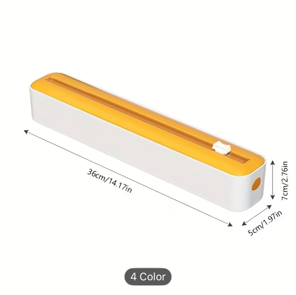 Heavy-Duty Plastic Wrap Cutter & Sealer – Reusable Two-Directional Film Slicer for Cling Wrap, Foil & Parchment Paper, Clean Cut & Fresh Seal Kitchen Tool - UltraChic