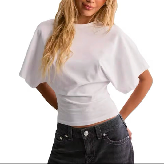 MISSGUIDED Street Fitted Waist Dolman Sleeves Top – Stylish and Comfortable Loose-Fit Look