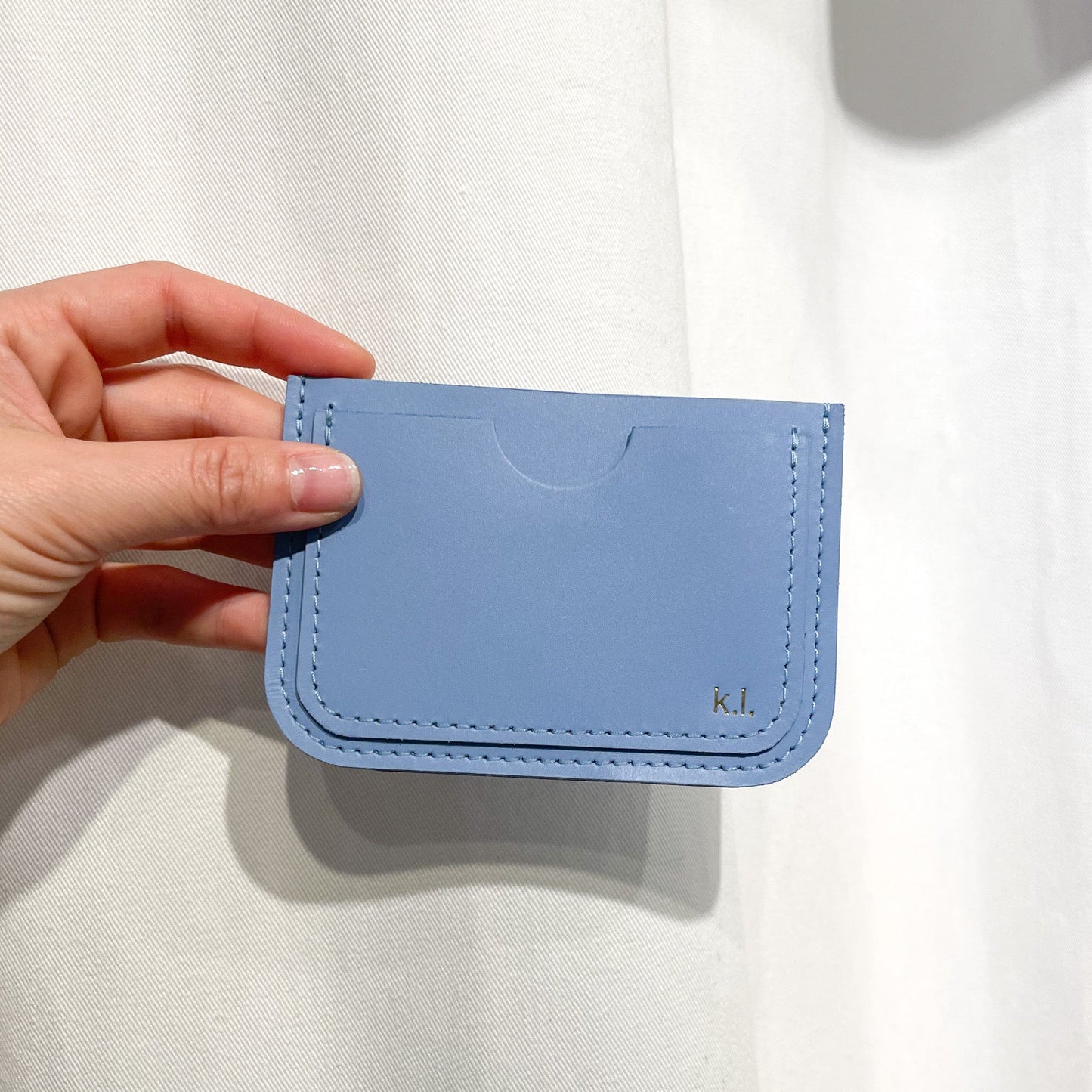 "Pink Leather Card Case | Personalized Monogram Option | Slim & Stylish Organizer" - UltraChic