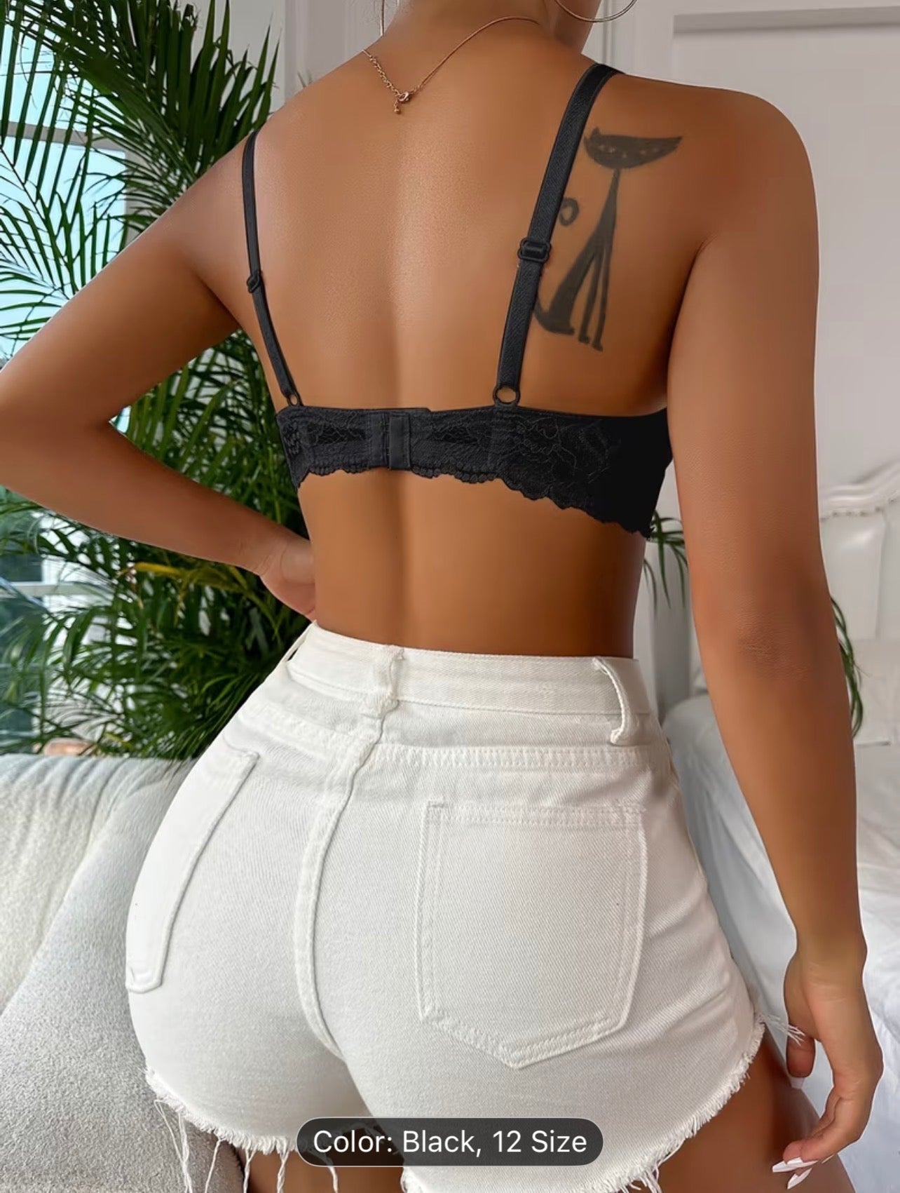 Women’s Lace Patchwork Underwire Bra – Elegant Supportive Lingerie - UltraChic