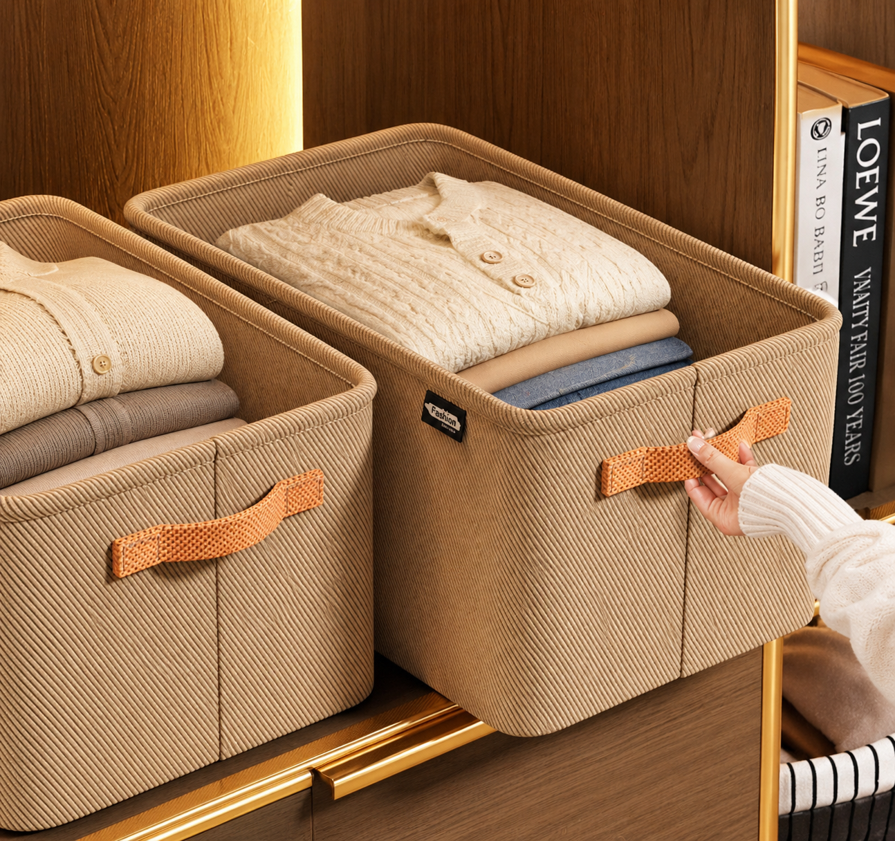 Clothes Storage Organizer Thick Durable Design Clean Wardrobe Effortless Style All Season Unisex - UltraChic